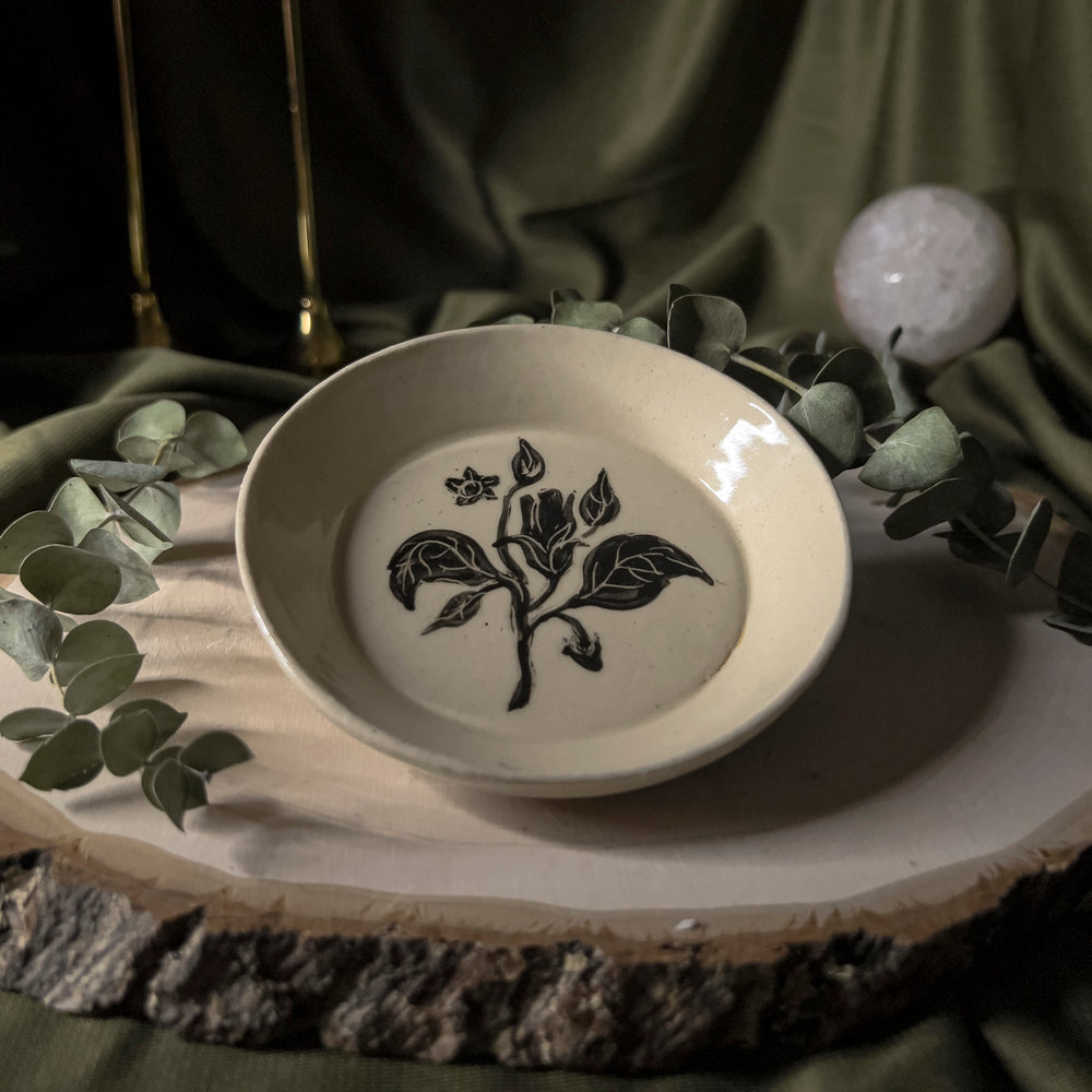 Belladonna Ceramic Offering Plate