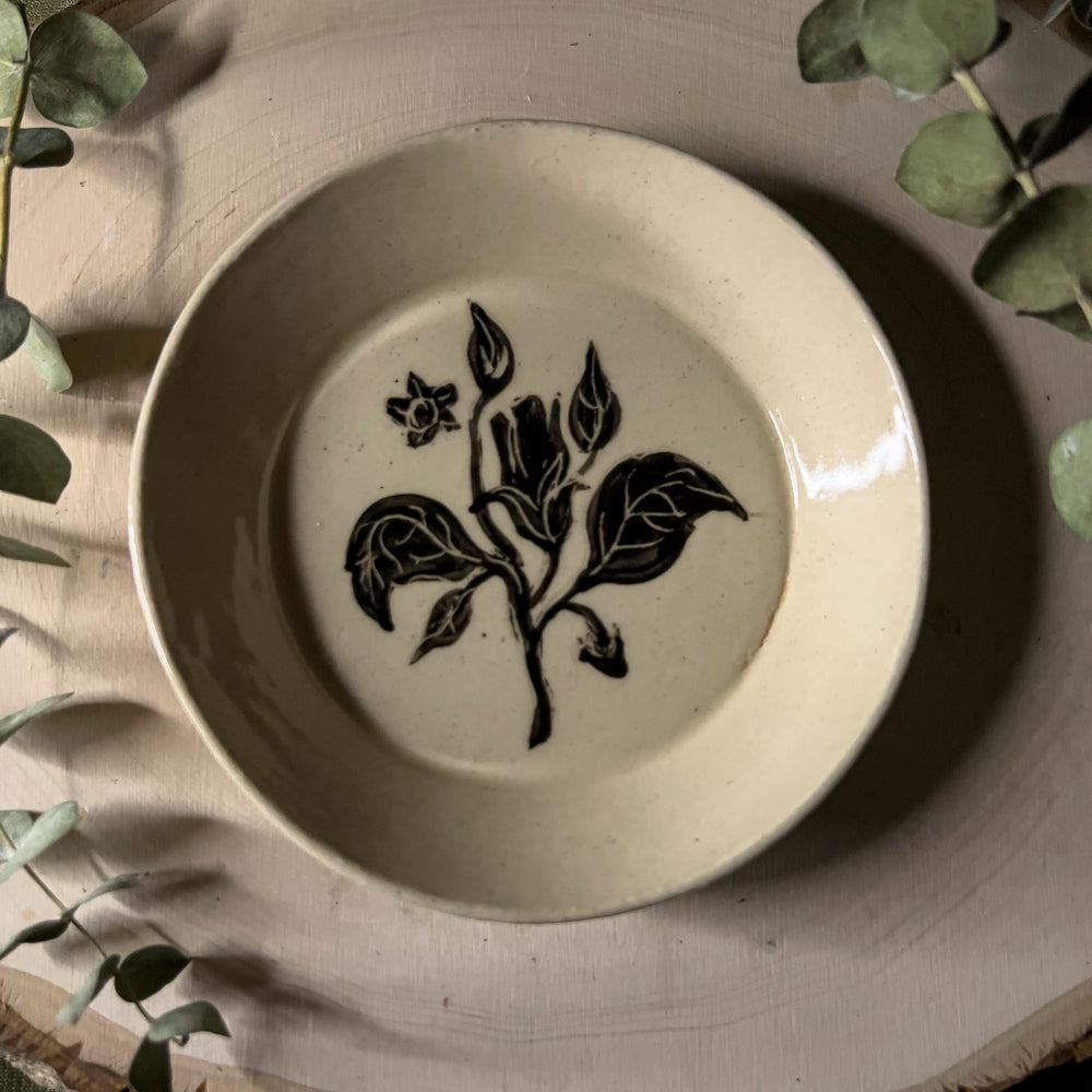 Belladonna Ceramic Offering Plate