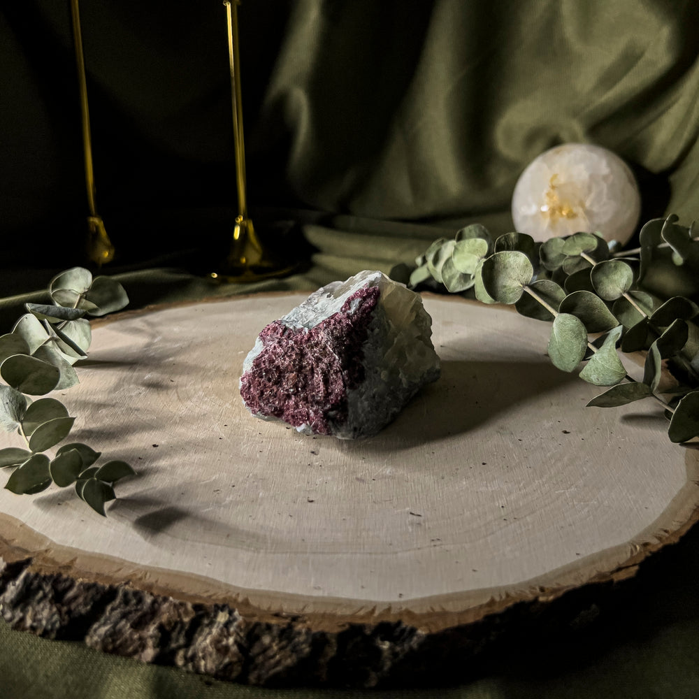 Pink tourmaline in matrix